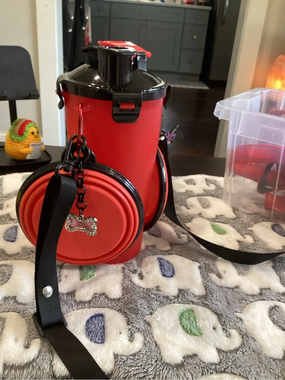NWOT - Red Dog Leash and Accessory Set - Puppy Kit - BRAND NEW!!!!!!!!!